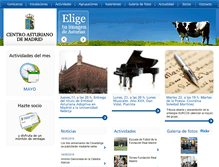 Tablet Screenshot of centroasturianomadrid.es